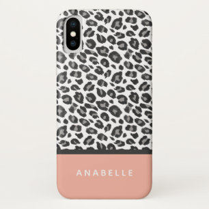 Capa Para iPhone Da Case-Mate Leopardo preto e branco moderno