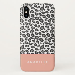 Capa Para iPhone Da Case-Mate Leopardo preto e branco moderno