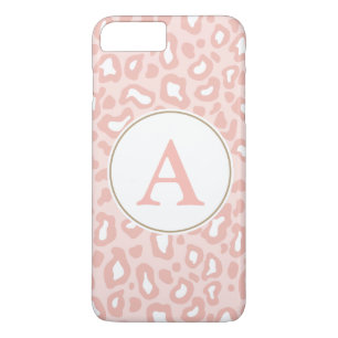 Capa Para iPhone Da Case-Mate Leopardo rosa pálido Monograma iPhone 7 Plus Caso