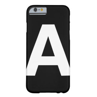 Capa Barely There Para iPhone 6 Letra corajosa Helvética A, caso do iPhone 6