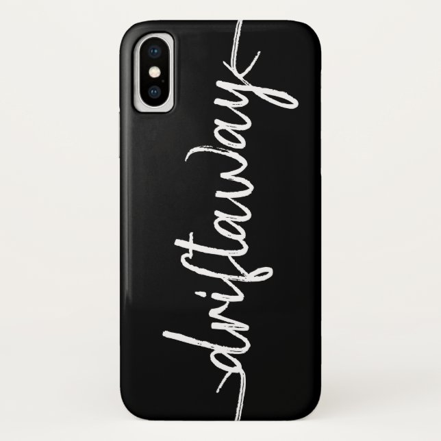Capa Para iPhone, Case-Mate letra de script DRIFT AWAY náutica (Verso)