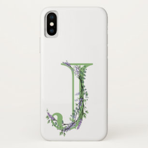Capa Para iPhone Da Case-Mate Letra elementar J Lavanda Eucalyptus