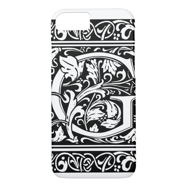 Capa Para iPhone, Case-Mate Letra G Monograma Medieval Art Nouveau (Verso)