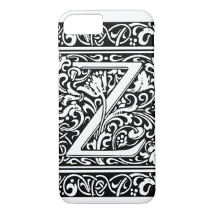 Capa iPhone 8/ 7 Letra Z Monograma Medieval Art Nouveau