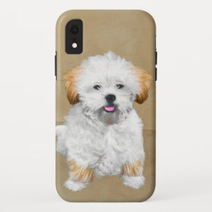 Capa Para iPhone Da Case-Mate Lhasa Apso Puppy Painting - Arte De Cachorro Origi