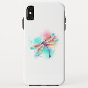 Capa Para iPhone Da Case-Mate libélula vermelha sobre fundo de aquarela
