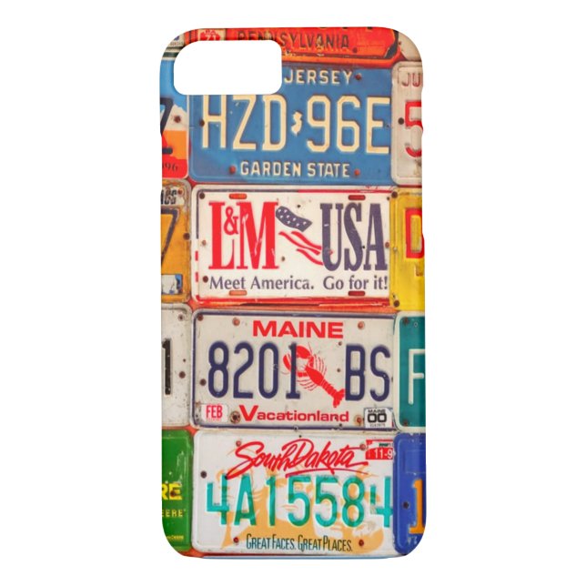 Capa Para iPhone, Case-Mate Licença dos Estados Unidos Plates Art America (Verso)
