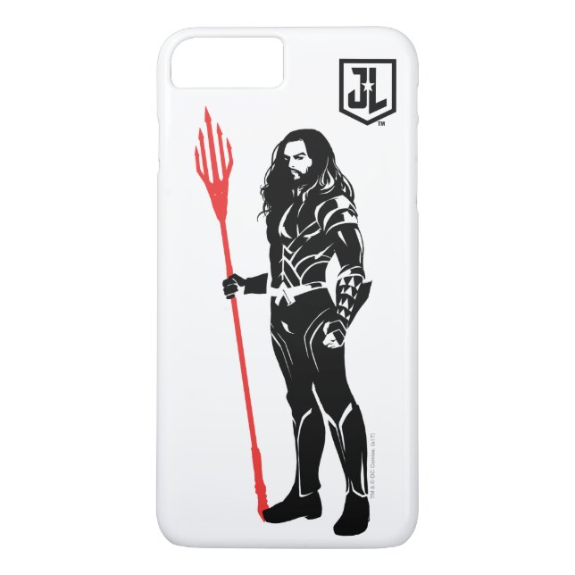 Capa Para iPhone, Case-Mate Liga da Justiça | Aquaman Pose Noir Pop Art (Verso)