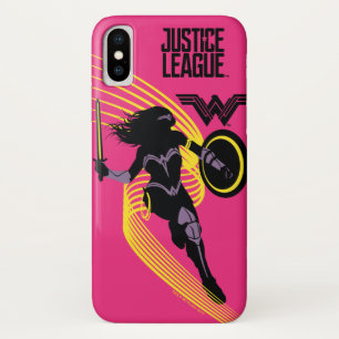 Capa Para iPhone Da Case-Mate Liga da Justiça  Ícone de Silhueta de Mulher Mar