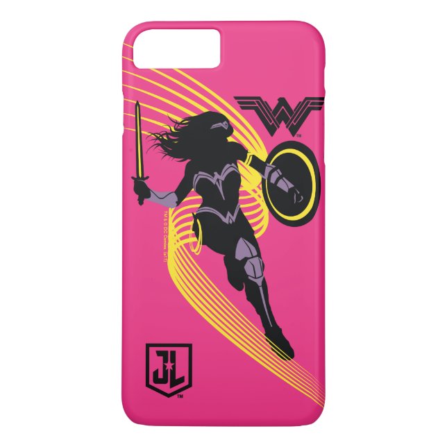 Capa Para iPhone, Case-Mate Liga da Justiça | Ícone Silhuette de Mulher Maravi (Verso)