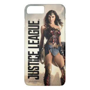 Capa iPhone 8 Plus/7 Plus Liga da Justiça  Mulher Maravilha No Campo De Bat