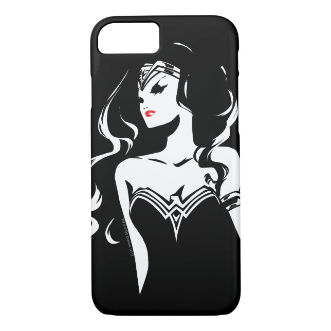 Capa Para iPhone, Case-Mate Liga da Justiça | Mulher Maravilha Noir Pop Art (Verso)