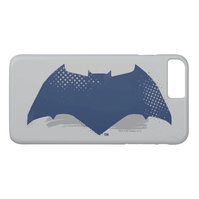 Capa Para iPhone, Case-Mate Liga da Justiça | Símbolo Pincel e Batman de Meio- (Verso (Horizontal))