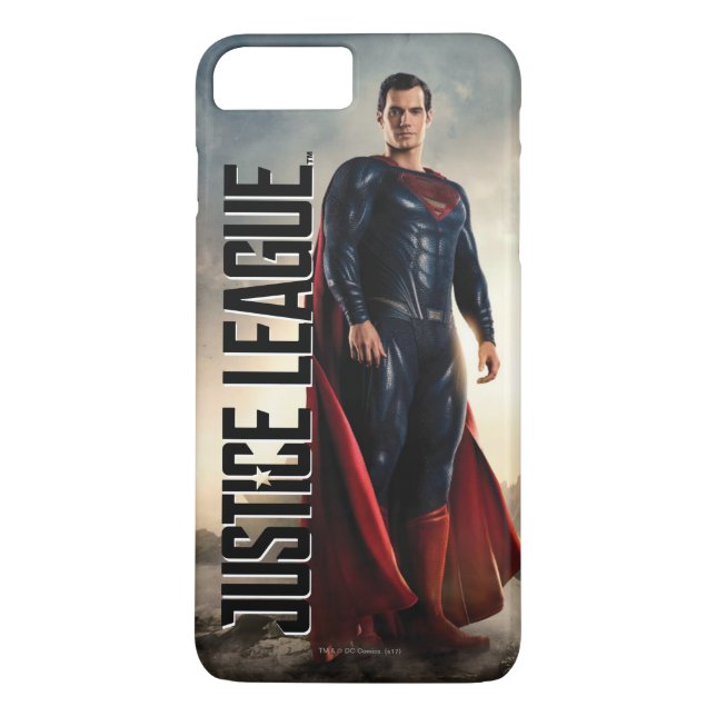 Capa Para iPhone, Case-Mate Liga da Justiça | Super-Homem No Campo De Batalha (Verso)
