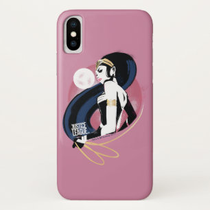 Capa Para iPhone X Liga da Justiça   Wonder Profile Pop Art