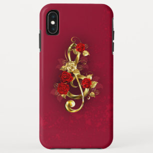 Capa Para iPhone Da Case-Mate Limpeza de ouro com Flores Rosa
