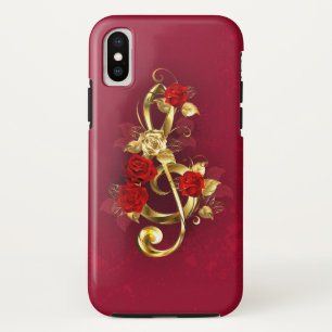 Capa Para iPhone Da Case-Mate Limpeza de ouro com Flores Rosa