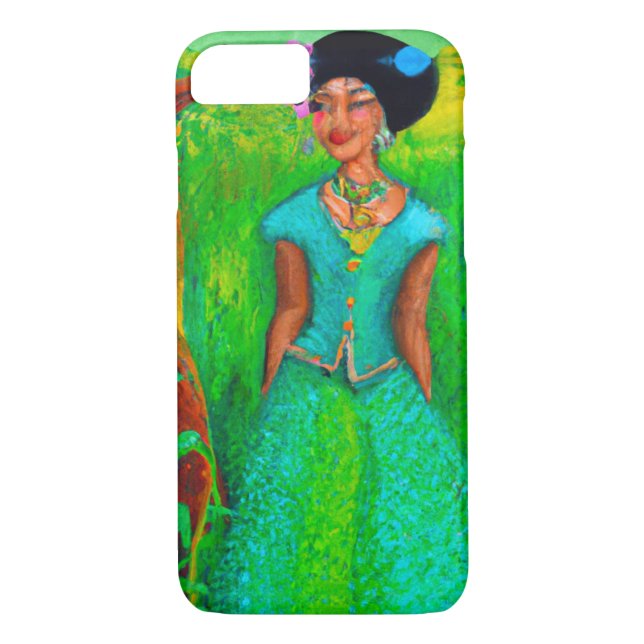 Capa Para iPhone, Case-Mate Linda mulher jamaicana (Verso)