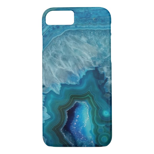 Capa Para iPhone, Case-Mate Linda Pedra Azul-Teal (Verso)