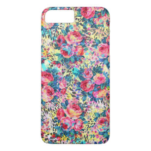 Capa Para iPhone Da Case-Mate Lindas rosas de colheita aquarelas florais leopard
