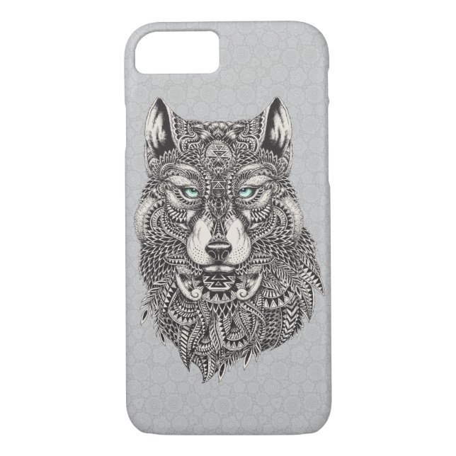 Capa Para iPhone, Case-Mate Lindo Lobo, Ilustração Abstrato (Verso)