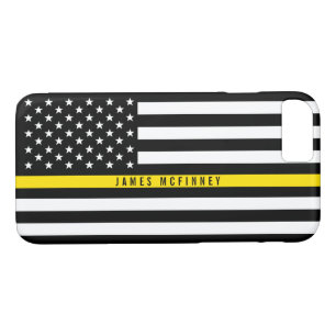 Capa iPhone 8/ 7 Linha amarela fina bandeira do expedidor