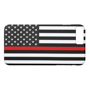 Capa Para iPhone Da Case-Mate Linha vermelha fina bandeira americana