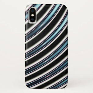 Capa Para iPhone X Linhas curvadas perto acima de um Fractal