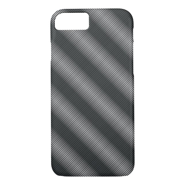 Capa Para iPhone, Case-Mate Linhas de gradação preto e branco ultra-finas (Verso)