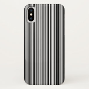 Capa Para iPhone X Linhas preto e branco