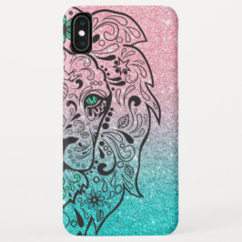 Capa Para iPhone Da Case-Mate Lion Skull Glitter Ombre