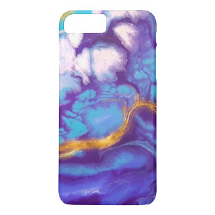 Capa iPhone 8 Plus/7 Plus Líquido Azul