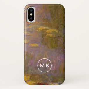 Capa Para iPhone X Lírios de água Nympheas de Claude Monet  