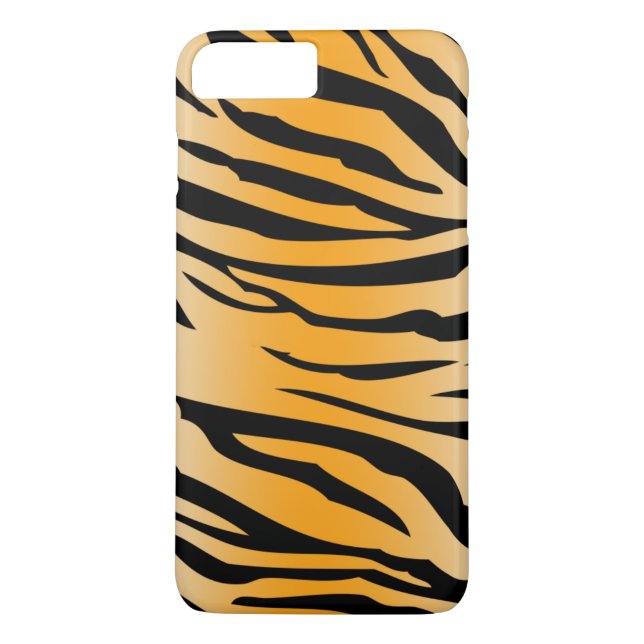 Capa Para iPhone, Case-Mate Listras alaranjadas pretas do tigre (Verso)