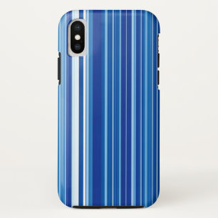 Capa Para iPhone X Listras azuis
