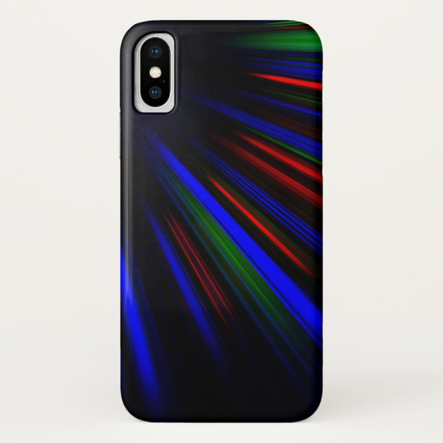 Capa Para iPhone, Case-Mate Listras azuis e vermelhas (Verso)