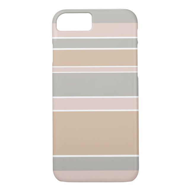 Capa Para iPhone, Case-Mate Listras beges (Verso)