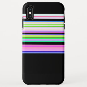 Capa Para iPhone Da Case-Mate Listras brancas e coloridas de neon