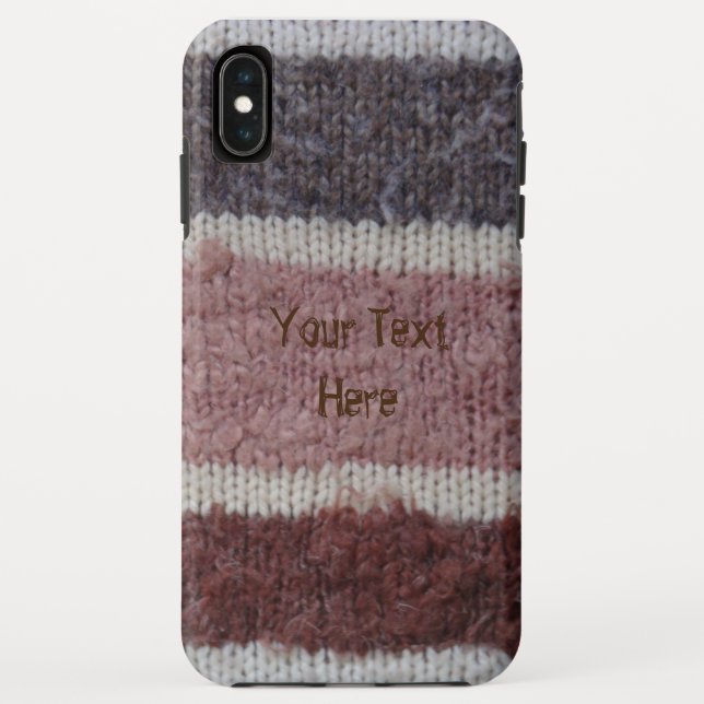 Capa Para iPhone, Case-Mate listras chique de mão castanha (Verso)