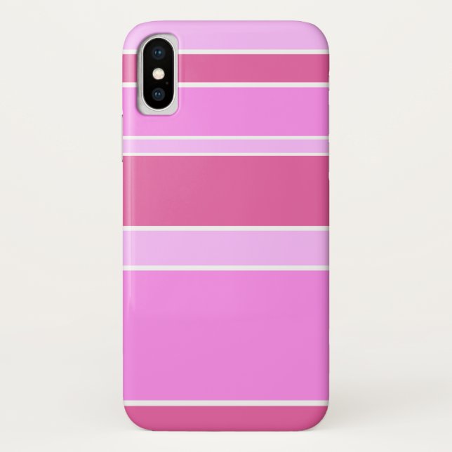 Capa Para iPhone, Case-Mate Listras cor-de-rosa (Verso)