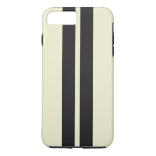 Capa iPhone 8 Plus/7 Plus Listras de corrida de carro preto e fundo de qualq