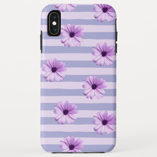 Capa Para iPhone, Case-Mate Listras de pastel com Margaridas (Verso)
