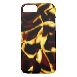Capa iPhone 8/ 7 Listras queimadas com aspecto amarelo terry ou pul