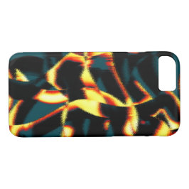 Capa iPhone 8/ 7 Listras queimadas com aspecto vermelho vermelho, b