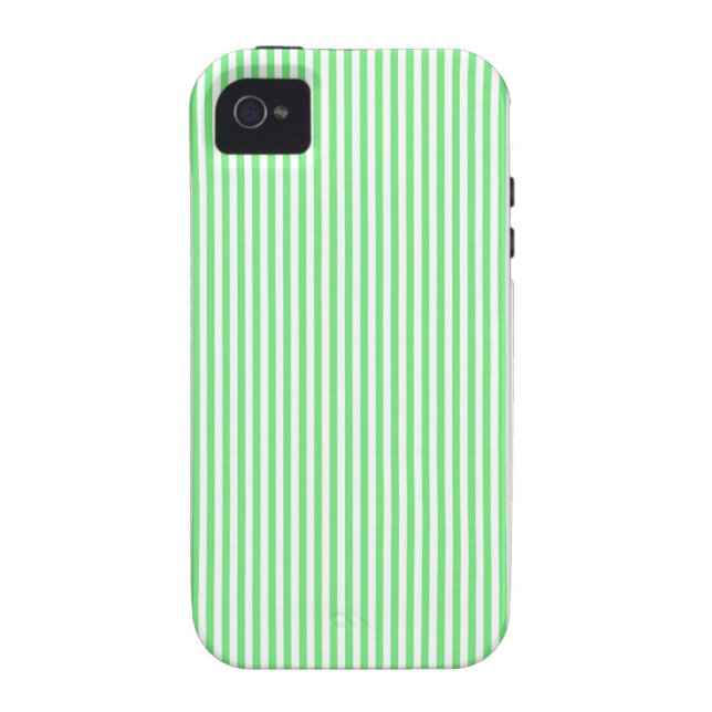 Capa Para iPhone, Case-Mate Listras verdes e brancas (Traseira)