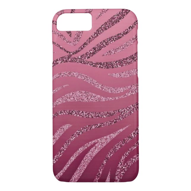 Capa Para iPhone, Case-Mate Lítima de Zebra Rosa (Verso)