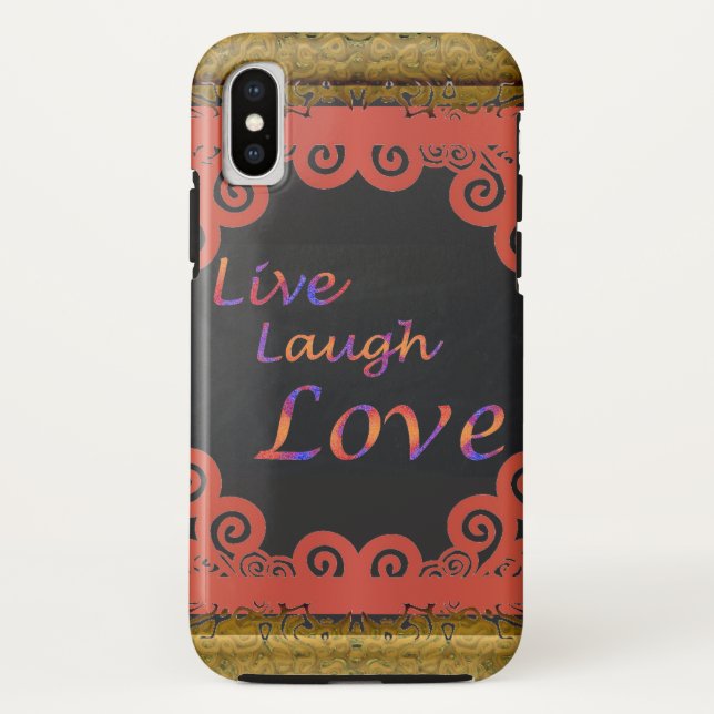 Capa Para iPhone, Case-Mate Live Laugh Love (Verso)