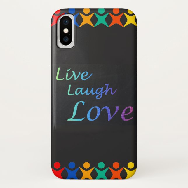 Capa Para iPhone, Case-Mate Live Laugh Love (Verso)