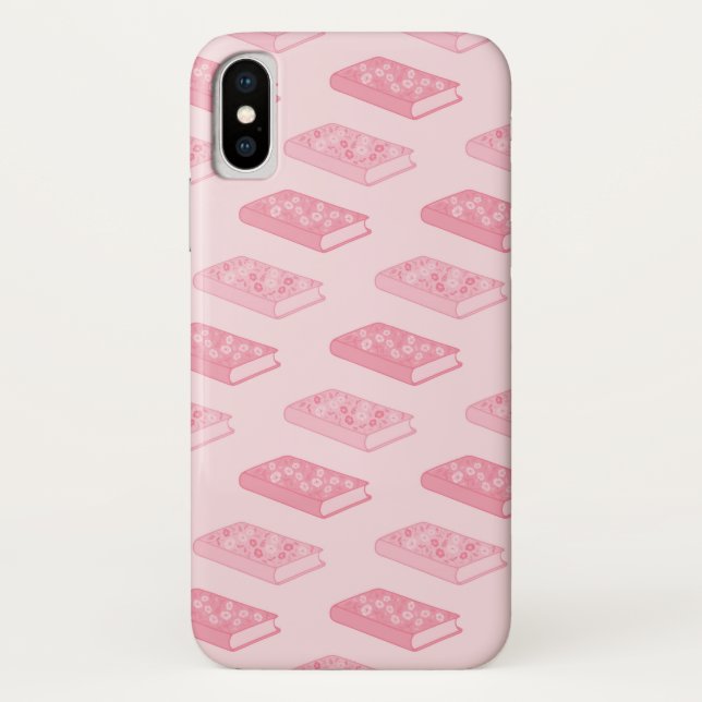 Capa Para iPhone, Case-Mate Livros Florais Rosa (Verso)
