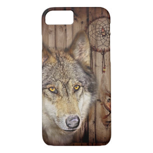 Capa iPhone 8/ 7 Lobo ideal ocidental do indiano do nativo